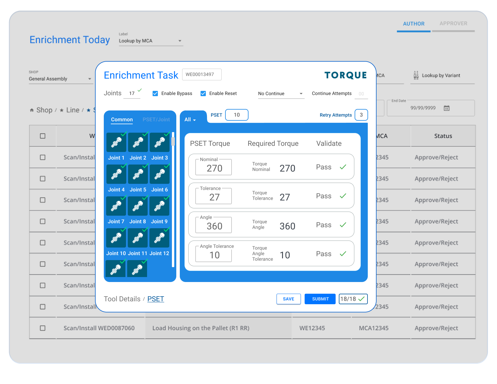 Torque jointTest