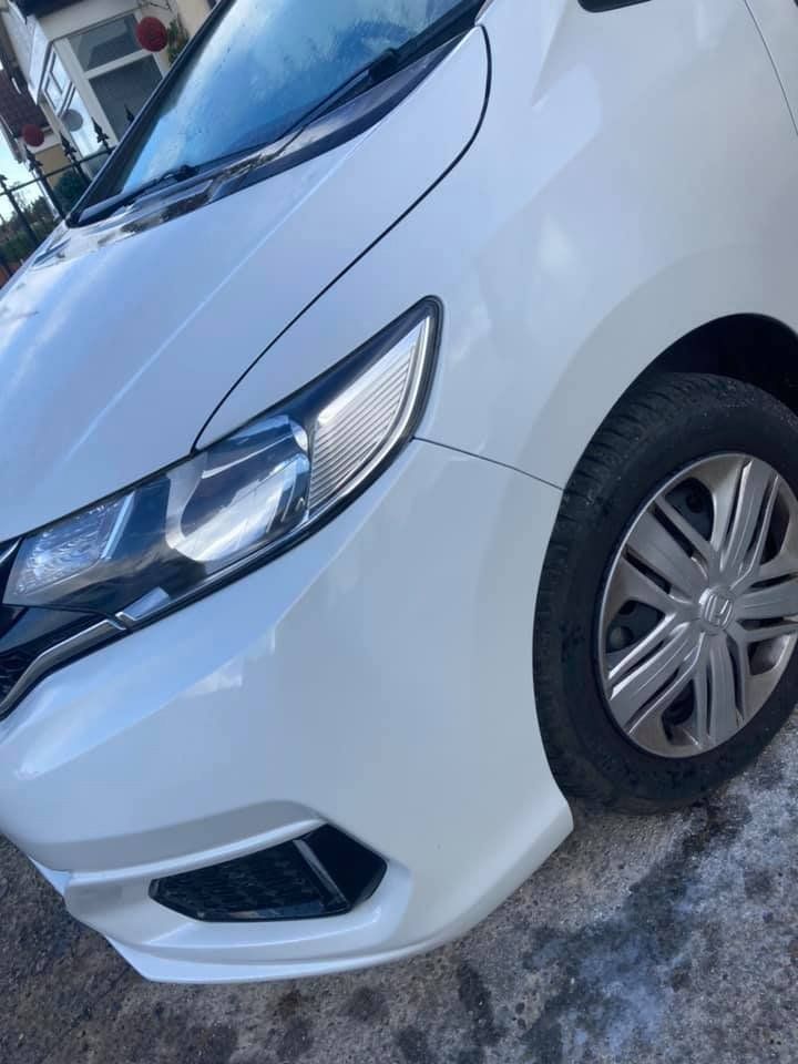 white car bumper