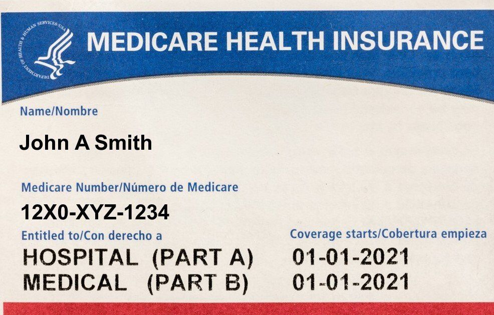 Medicare insurance card