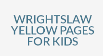 The logo for wright slaw yellow pages for kids.