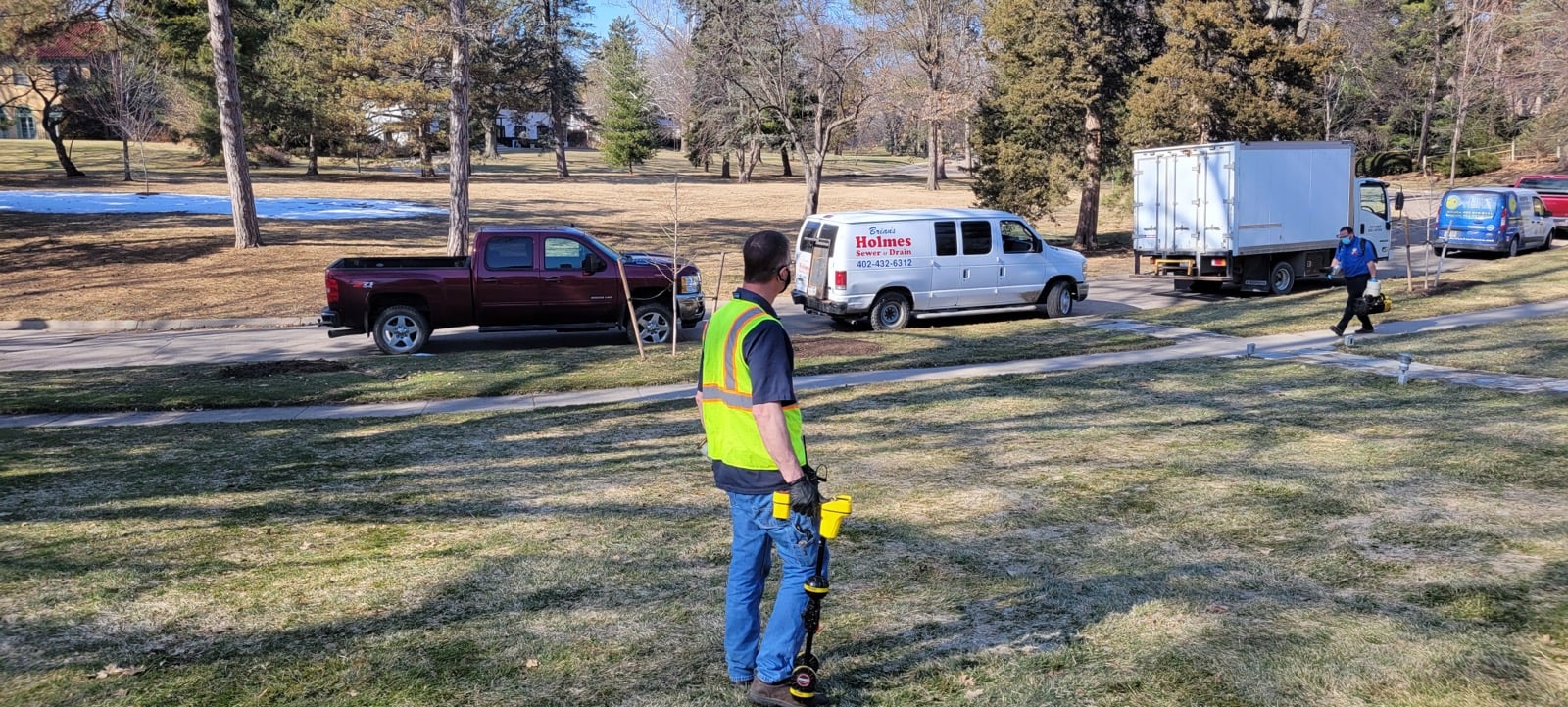 Checking wher is the Sewer Lines - Lincoln, NE - Brian's Holmes Sewer and Drain