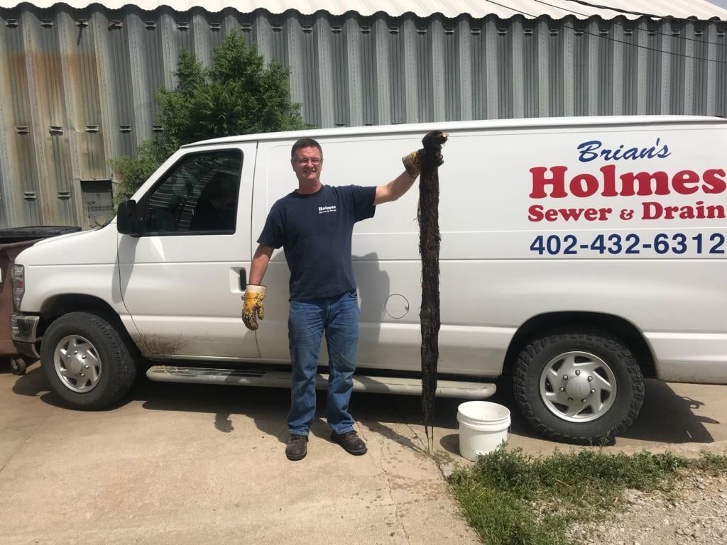 A Pile of Falling Hair - Lincoln, NE - Brian's Holmes Sewer and Drain