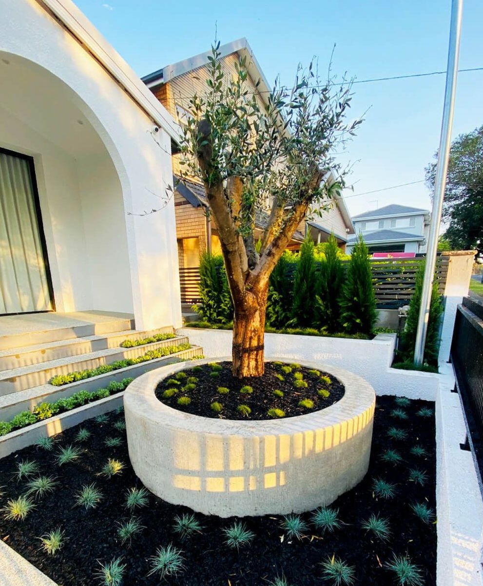 1800mm inner and 2300mm outer for landscaping