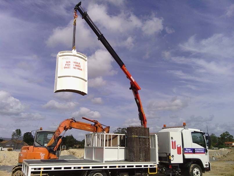 manhole form hire truck