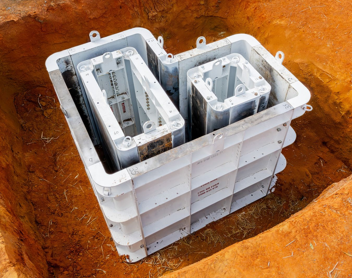 Heavy duty pit corners inverted to make L shape