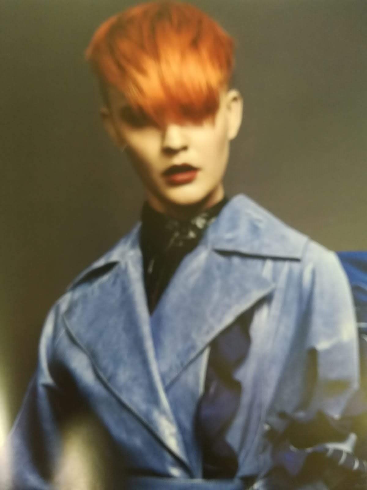 Taglio corto toni aranciati