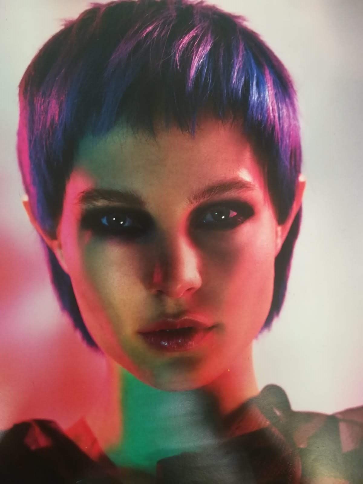 Taglio corto violetto