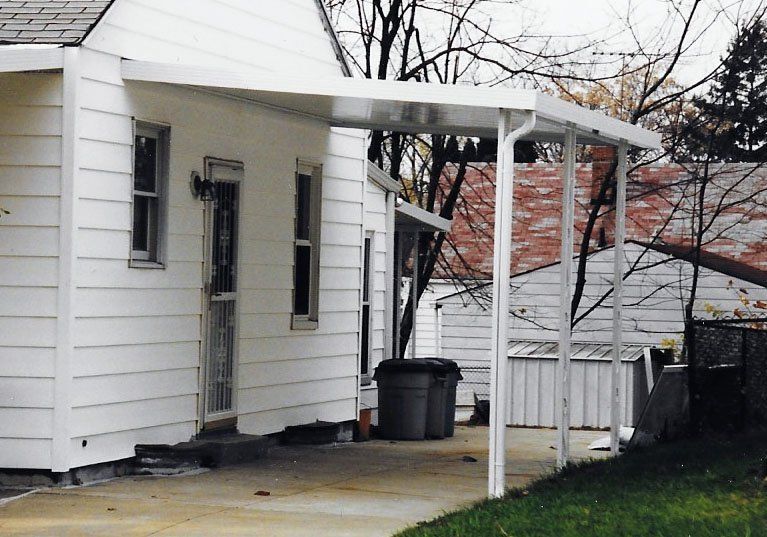 White Patio Door — Akron, OH — Summit Awning