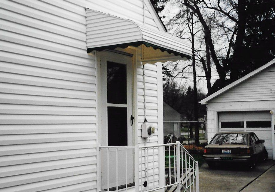 Residential White Awning — Akron, OH — Summit Awning
