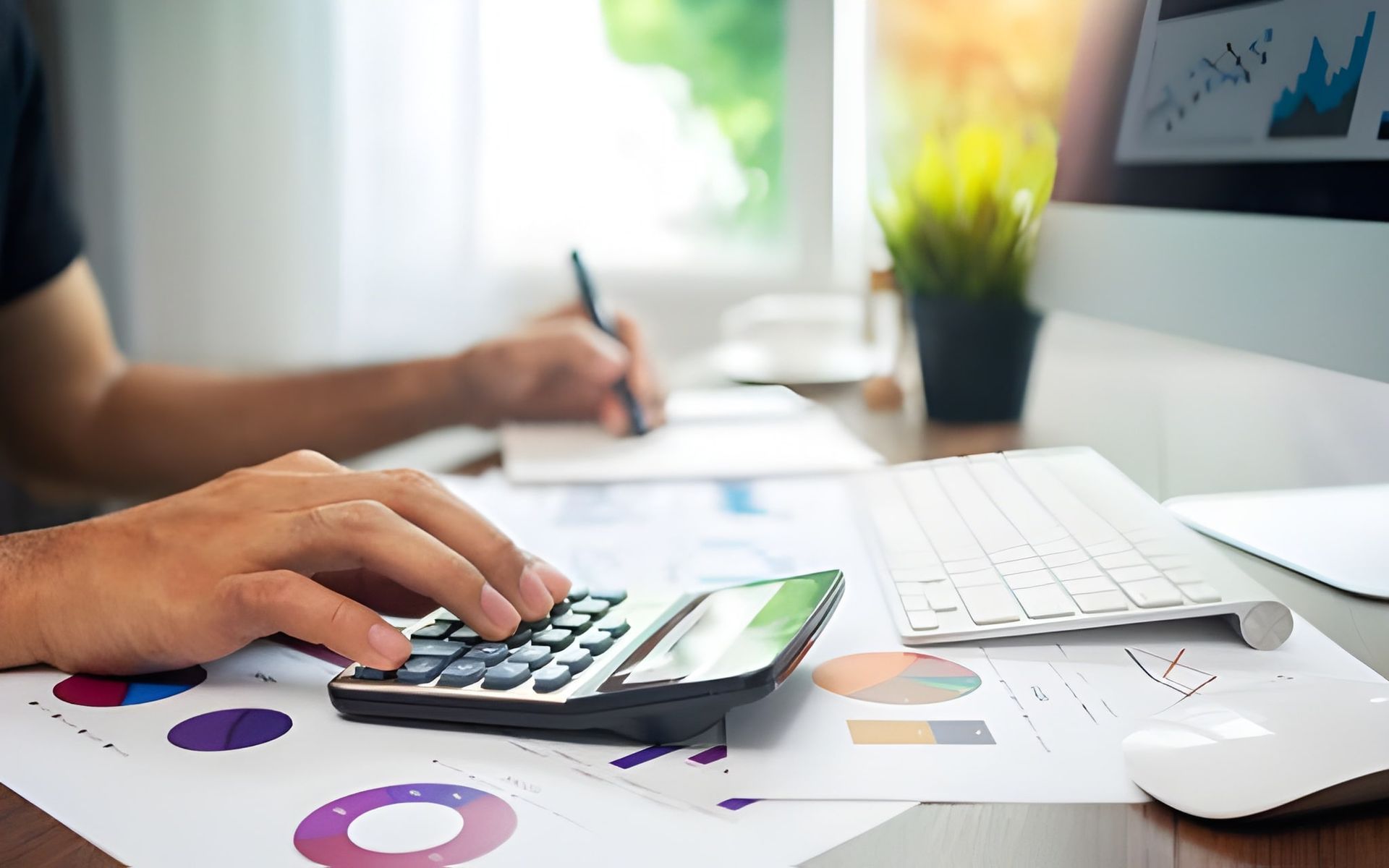 Person Using Calculator — Midcoast Financial Planning Group in Tuncurry, NSW