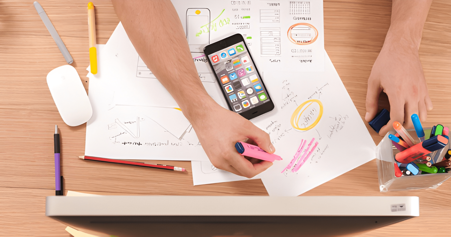 Hands Highlighting Concepts — Midcoast Financial Planning Group in Tuncurry, NSW