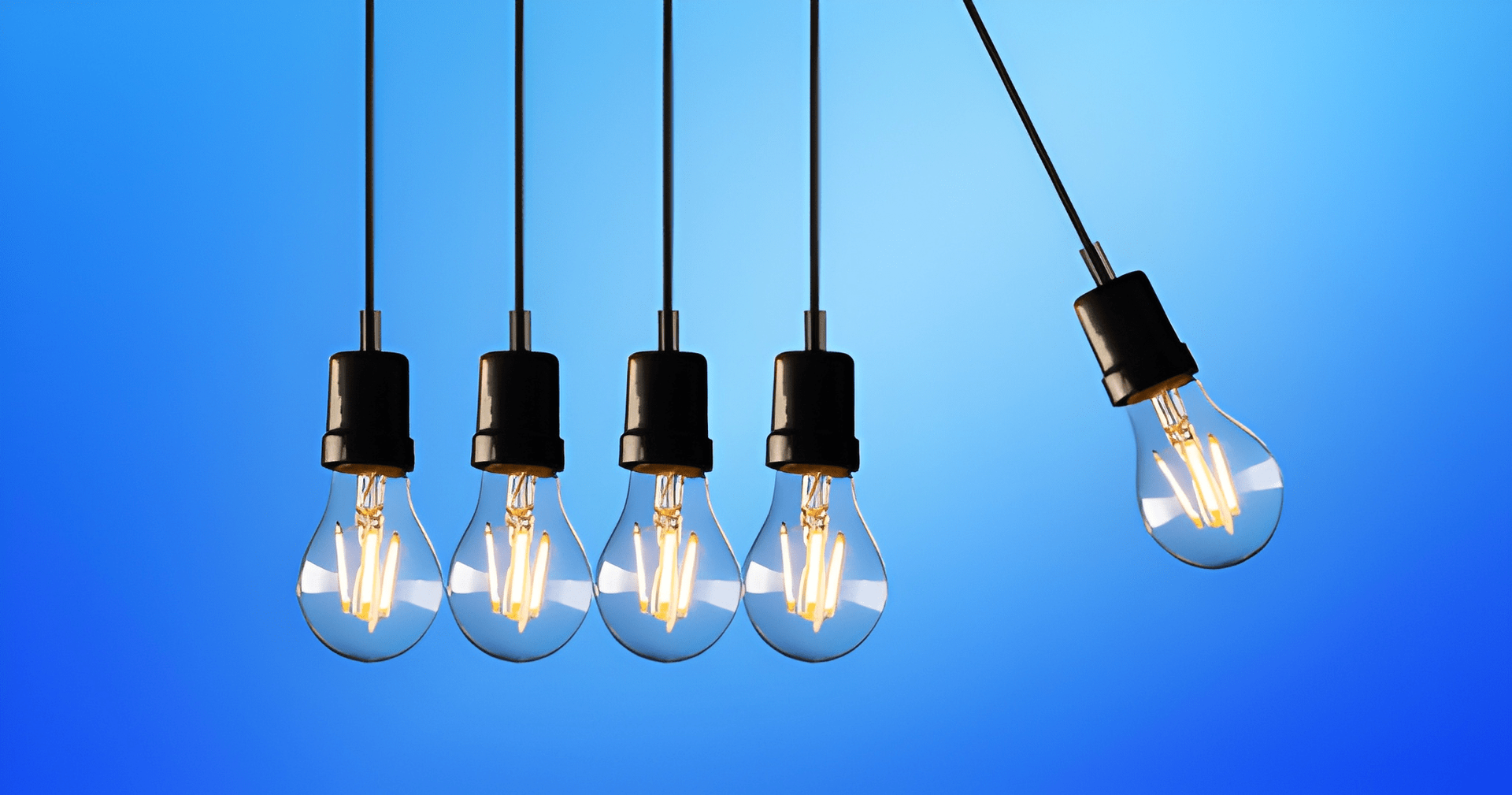Five Edison-style lightbulbs  — Midcoast Financial Planning Group in Tuncurry, NSW