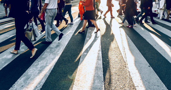 People Walking on a Crosswalk — Midcoast Financial Planning Group in Tuncurry, NSW