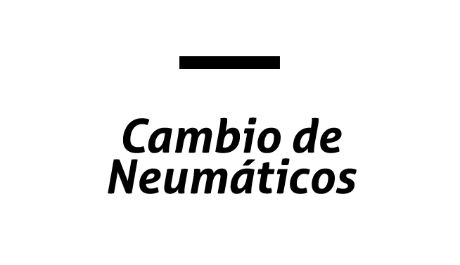 Cambio de neumáticos