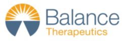 A blue and orange balance therapeutics logo | Intrepid Research