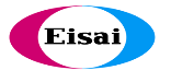 A pink and blue circle with the word eisai on it | Intrepid Research