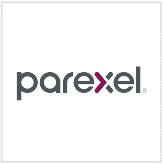 The logo for parexel is on a white background | Intrepid Research