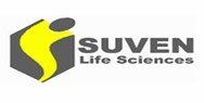 The suven life sciences logo is a yellow and gray logo with a person in a hexagon | Intrepid Research