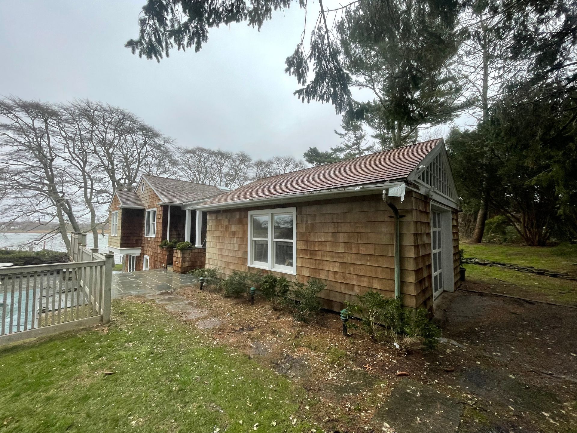 A house after power washing
