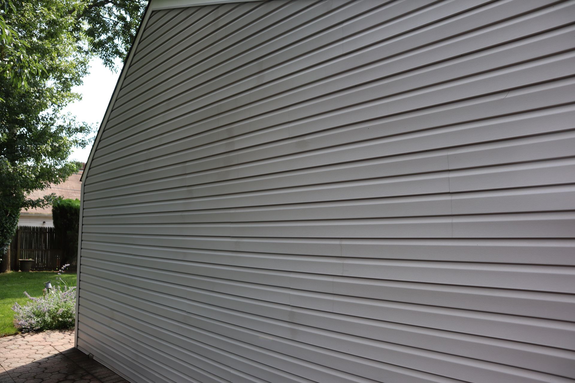 Pressure washing result