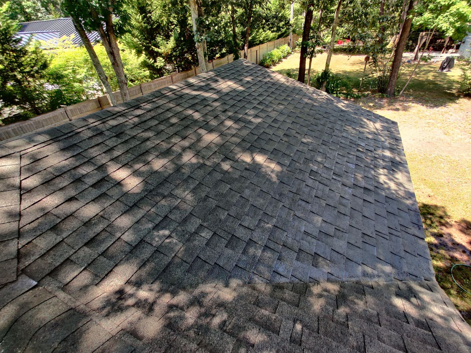 After soft wash service