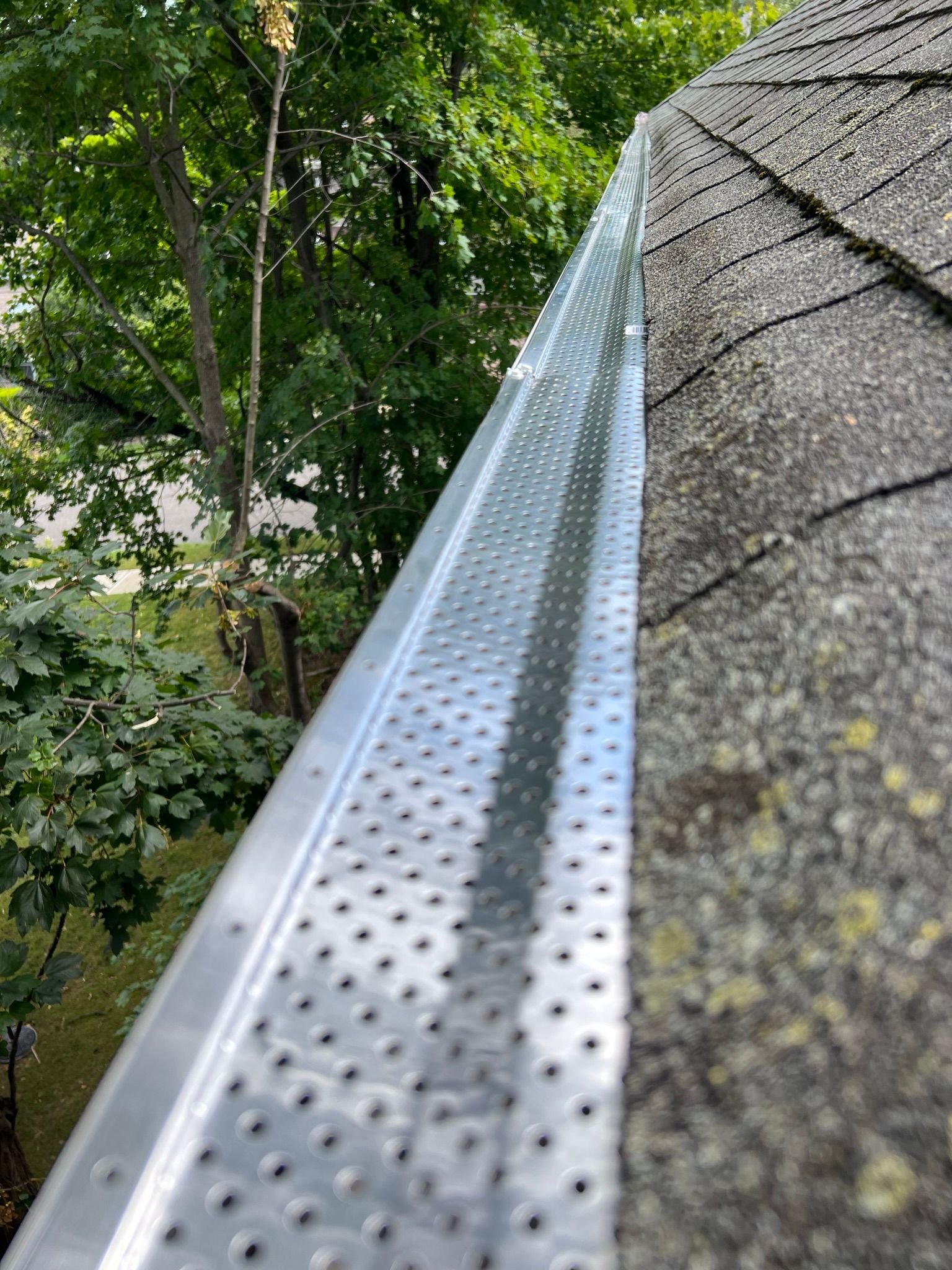 Seamless gutter guard system
