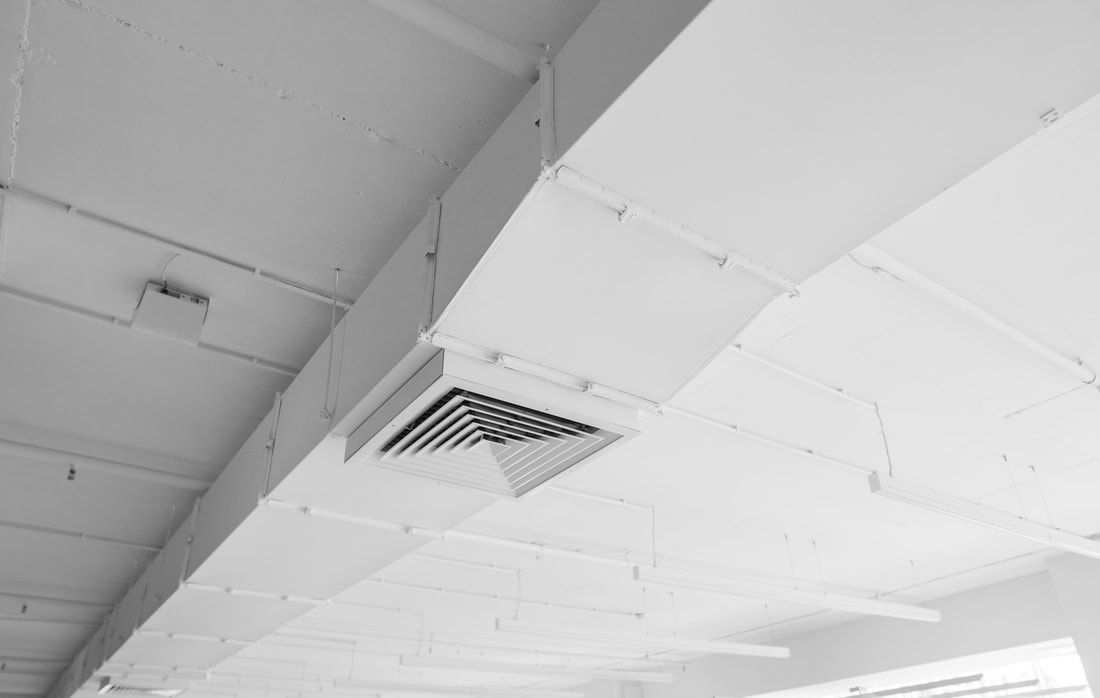 a newly cleaned air duct at a business in surprise, az