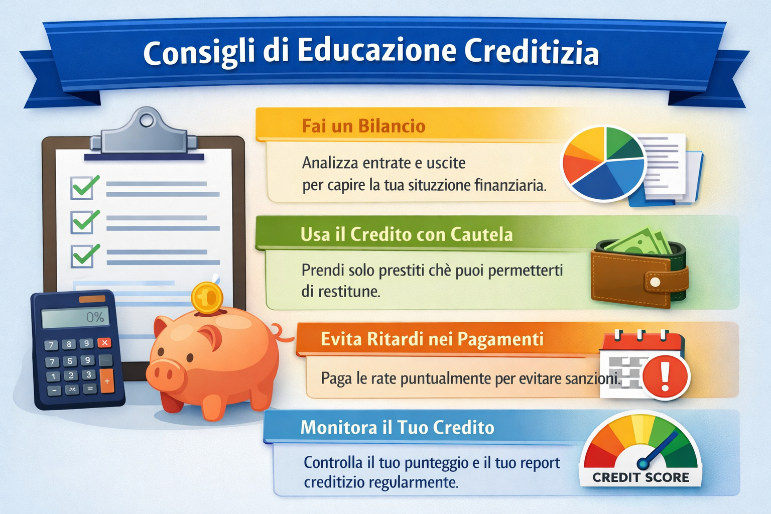 Scopri come gestire il credito in modo consapevole