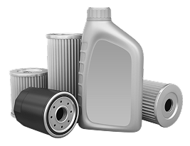 Oil bottle and car filters; automotive maintenance supplies. | Good Guys Auto Care & Tires