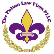 The Fulton Law Firm PLLC Purple and Gold Logo