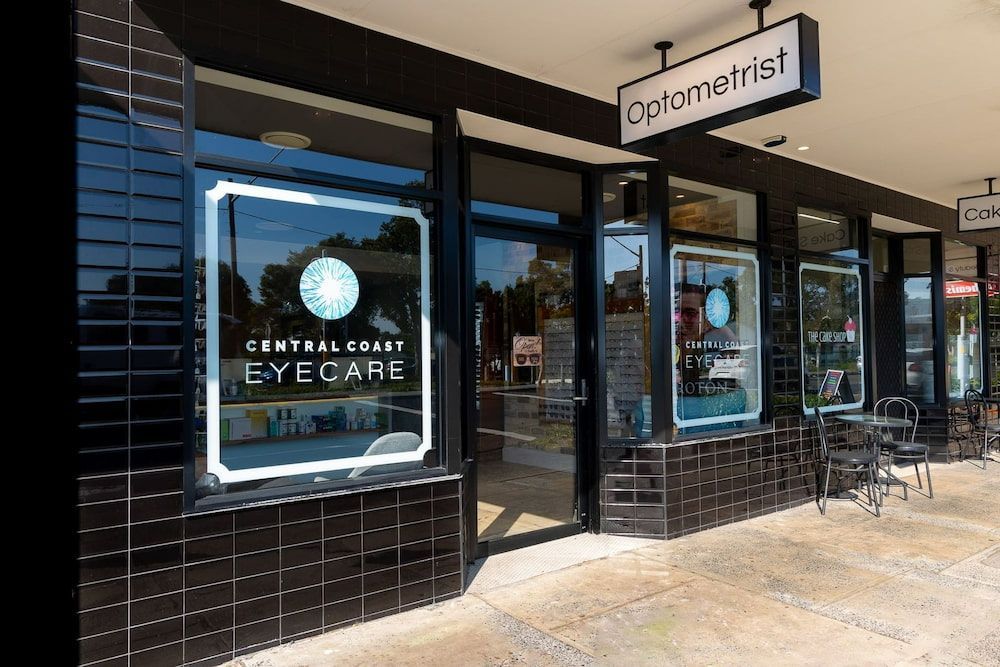 A Store Front With A Sign That Says ' Optometrist ' On It — Central Coast Eyecare In Killarney Vale, NSW
