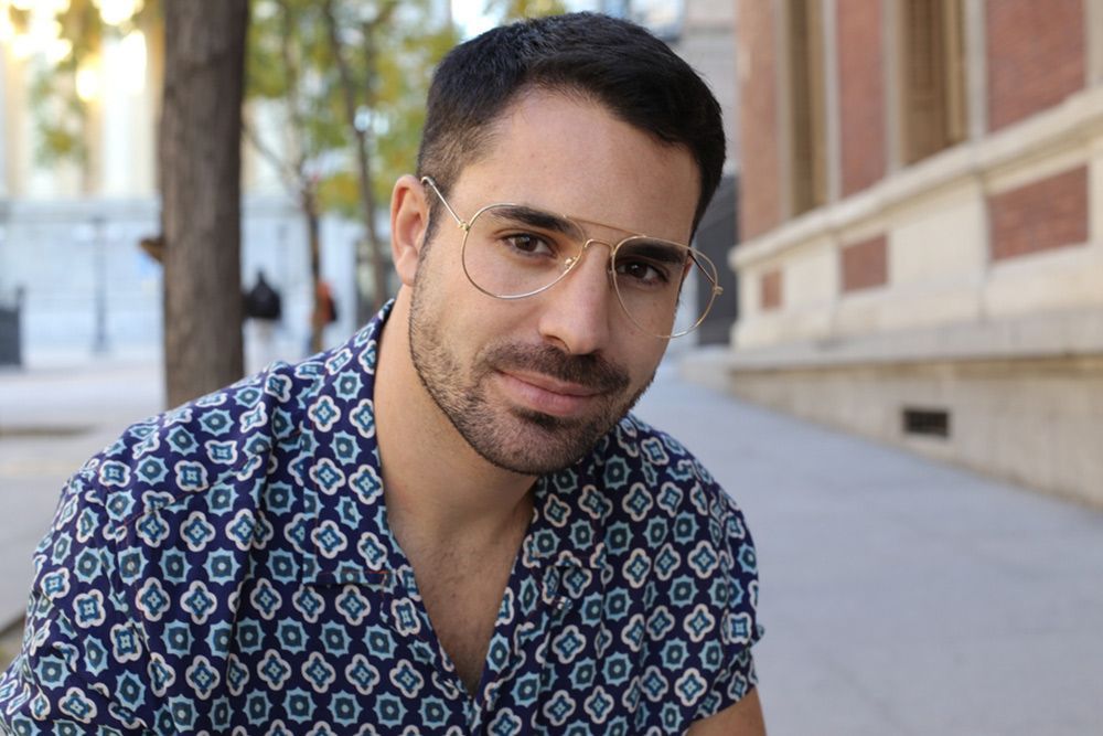 Man Wearing Fashionable Prescription Glasses — Central Coast Eyecare In Gosford, NSW