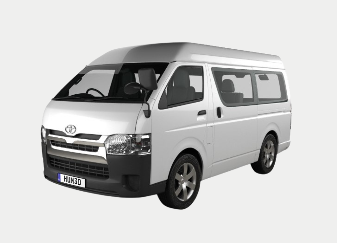 A white van is shown on a white background.