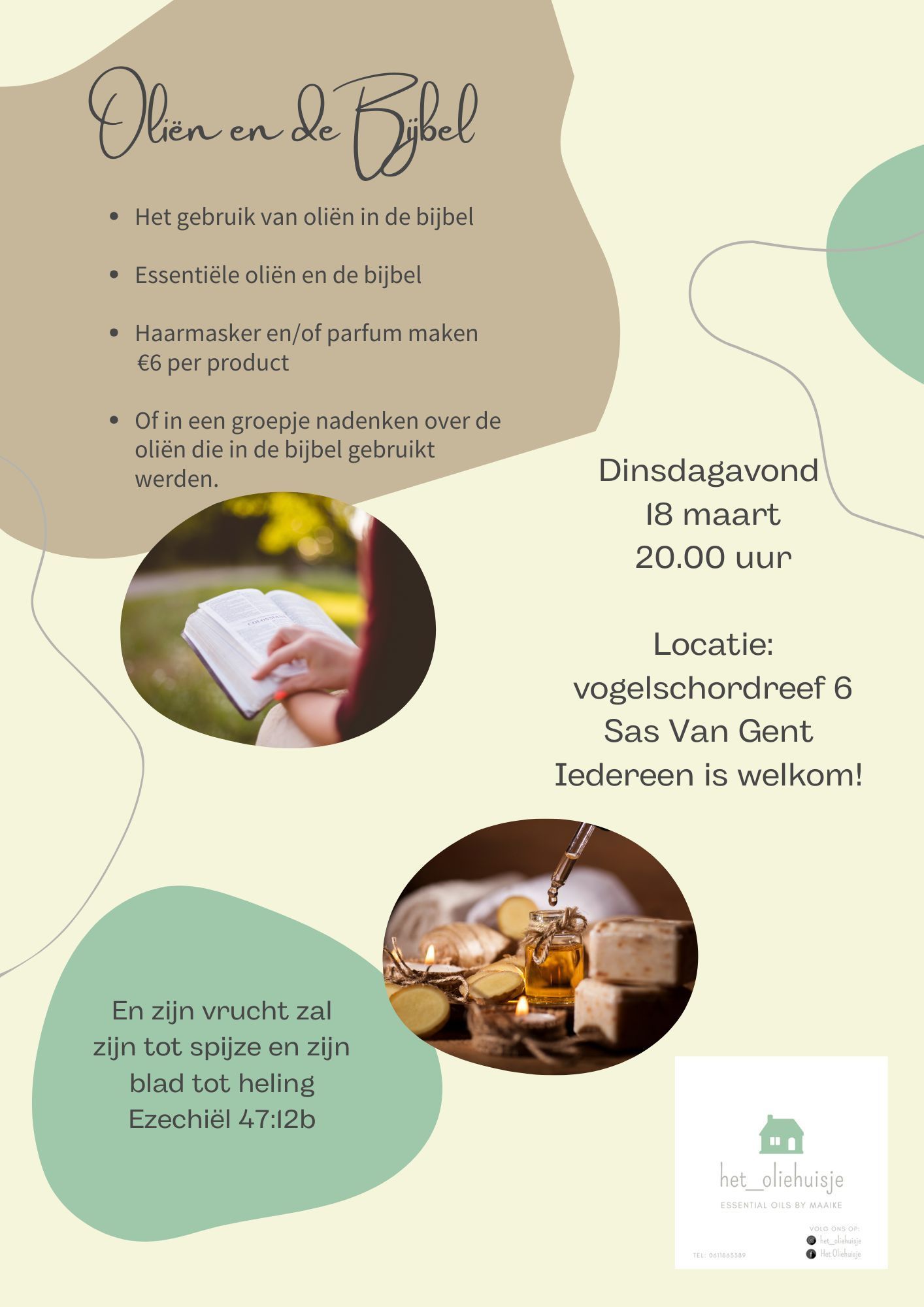 Avond oliën en de bijbel