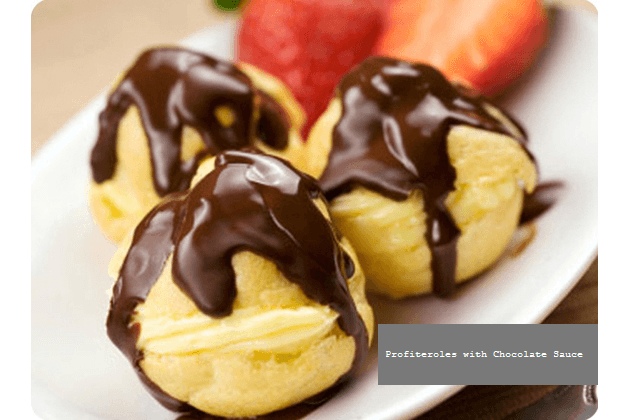Profiteroles with Chocolate Sauce HLD050