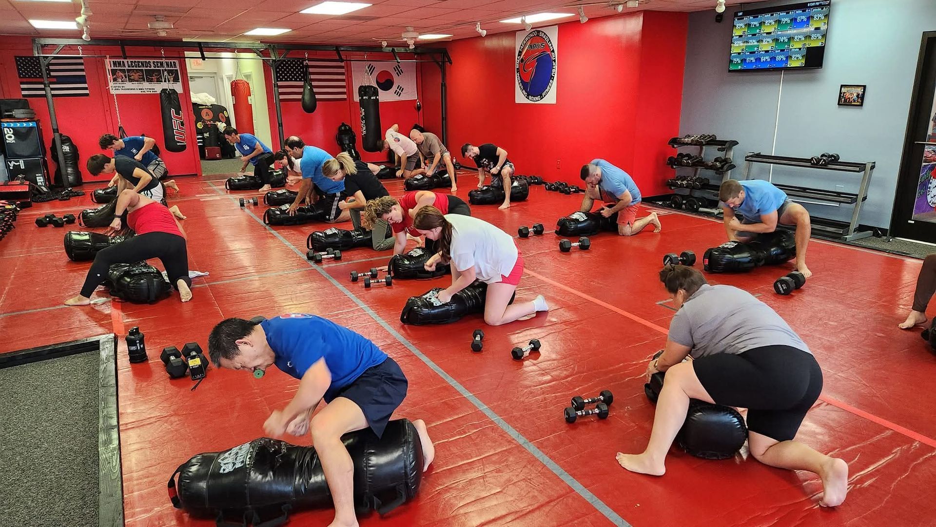 Goup Fitness students