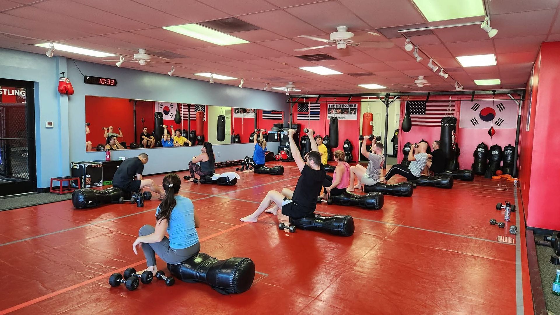 Goup Fitness students