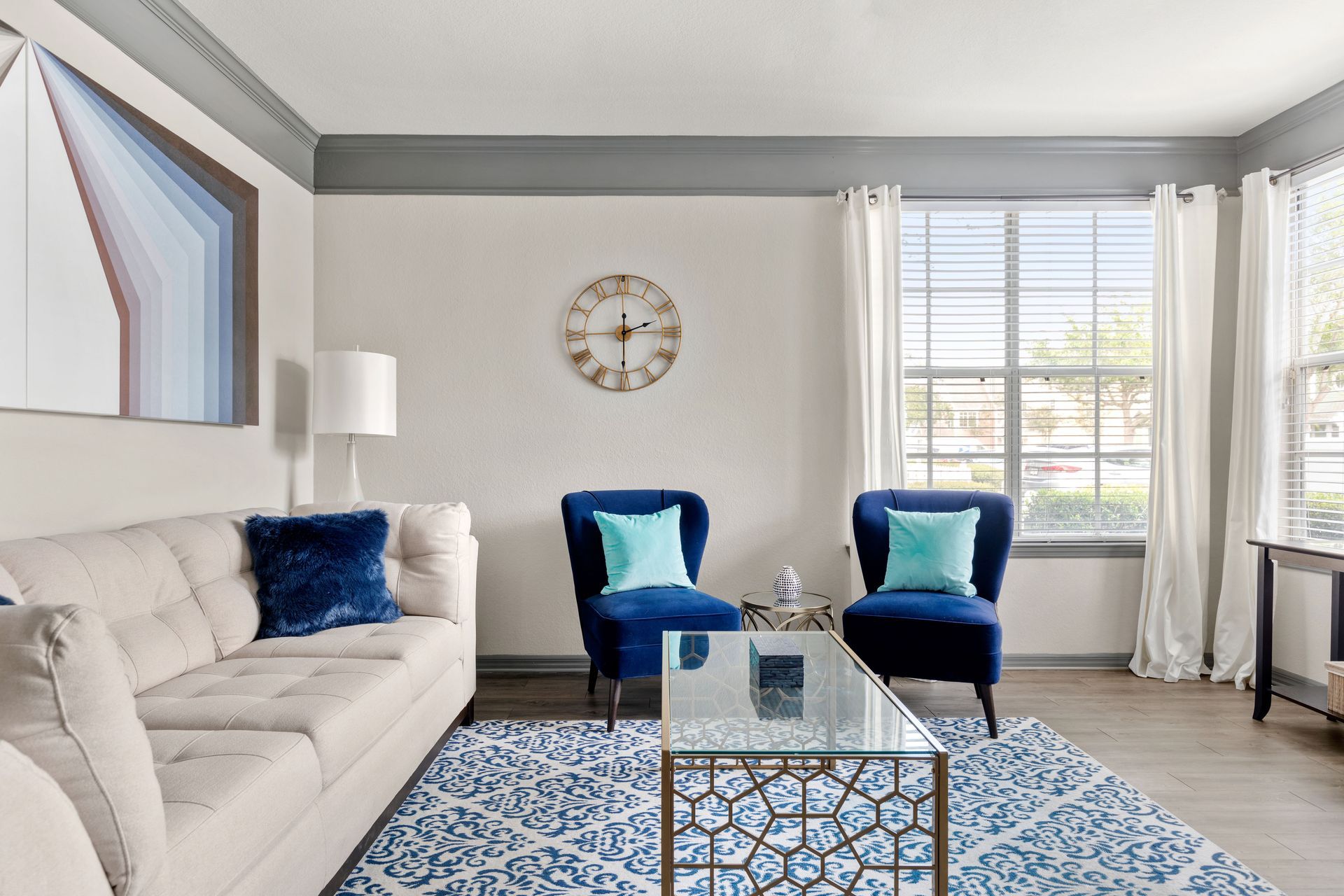 Living room at Burano Hunter's Creek in Orlando, FL.