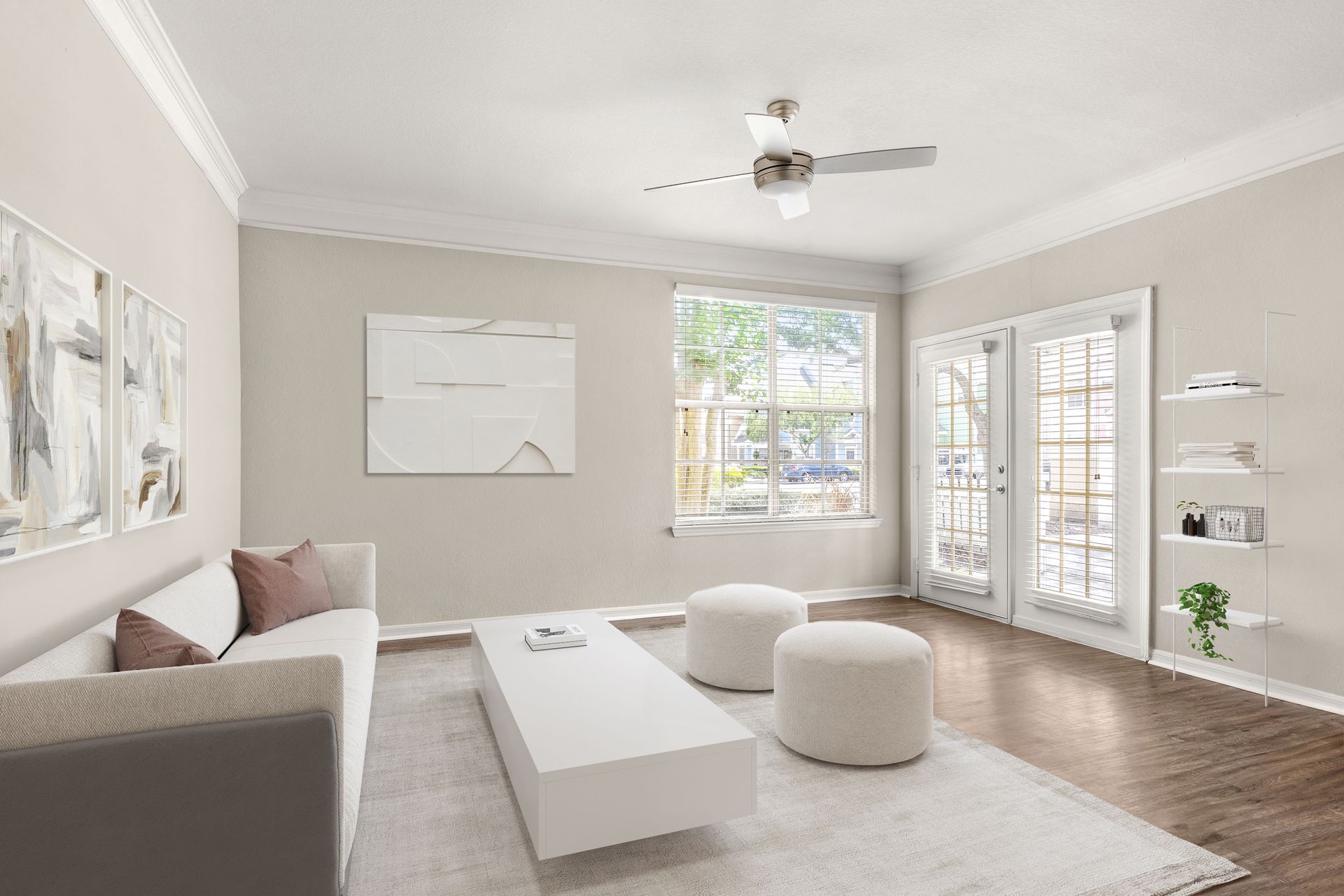 Living room at Burano Hunter's Creek in Orlando, FL.