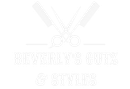 A pair of scissors and a razor are crossed over each other on a white background.