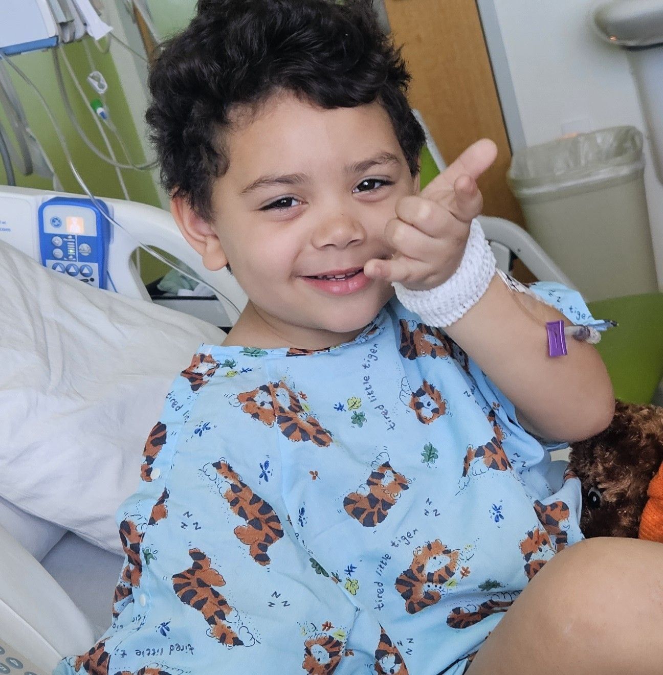 Avon, child with leukemia.