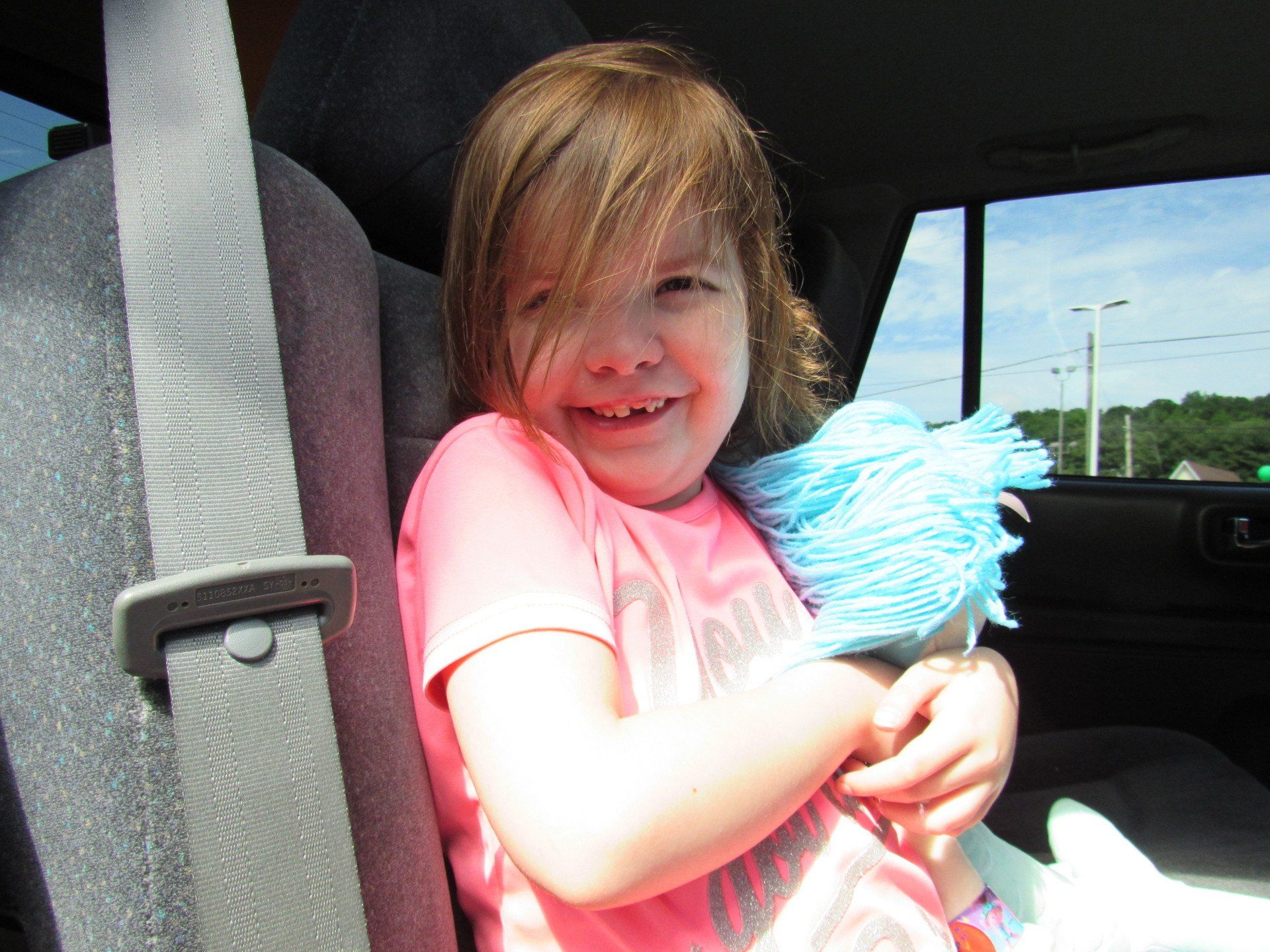 Ehlayna with her doll.