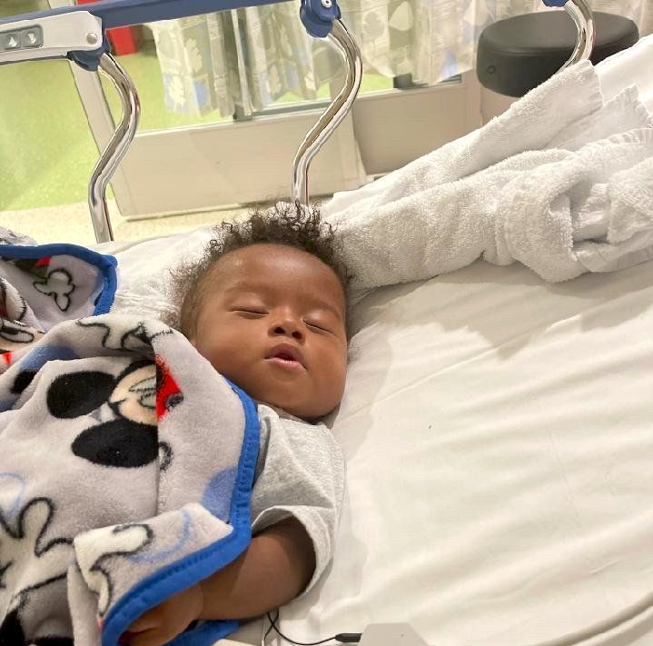 Elijah, infant heart transplant patient.