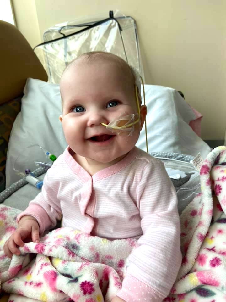 Lily, infant heart transplant patient.