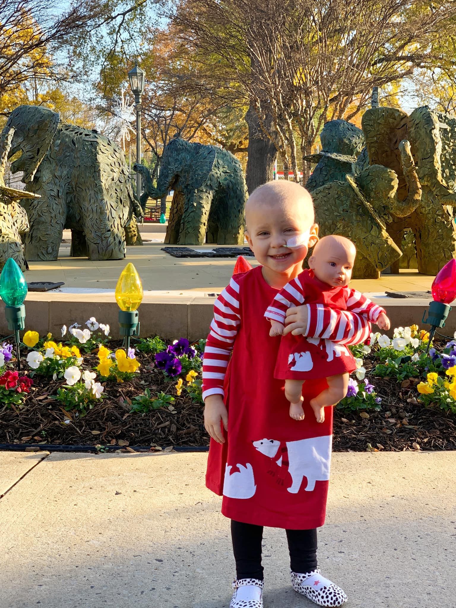 Natalie, child with cancer.