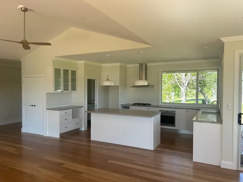 Open-concept Kitchen With White Cabinetry  — JRB Joinery In Kew, NSW