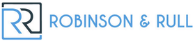 Robinson & Rull logo in blue with stylized RR icon