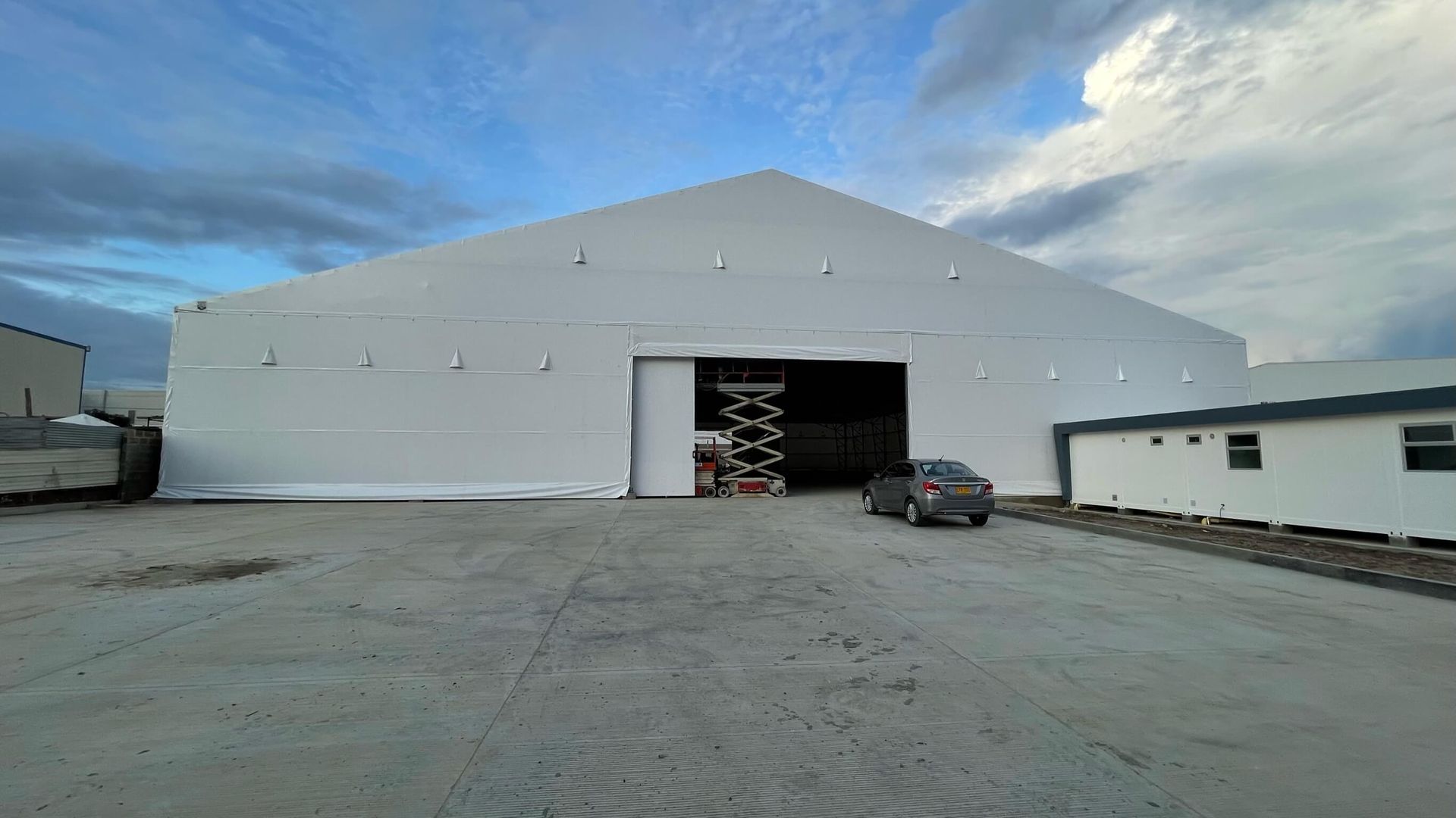 lona pvc black out para carpas industriales