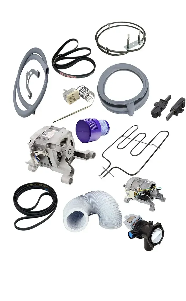 There are many different types of parts for a washing machine.