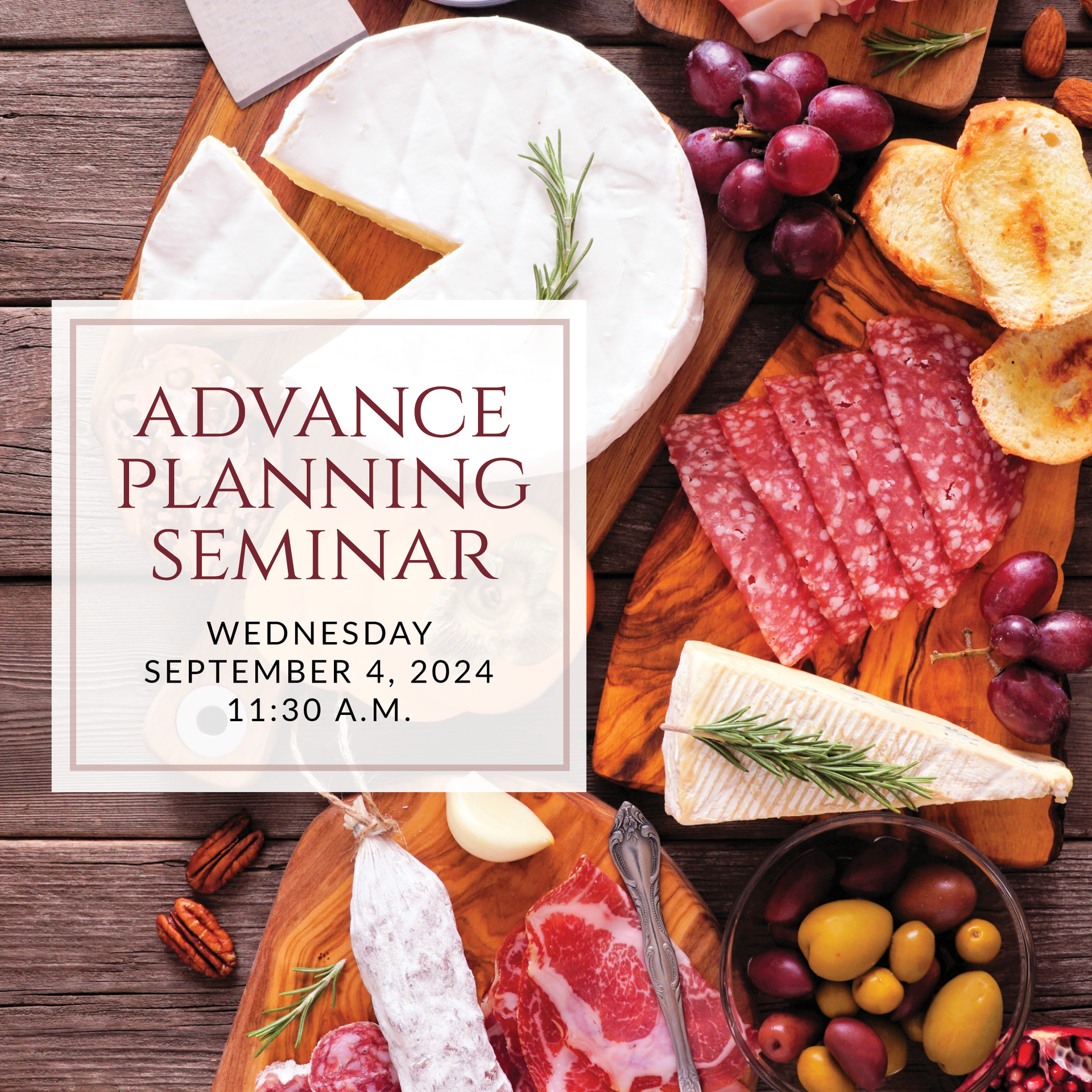 a plate of sandwiches on a table with the words lunch & learn on it